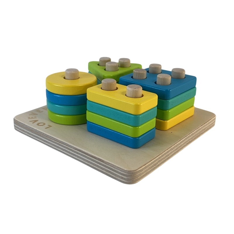 Lovevery Sort and Stack Peg Puzzle