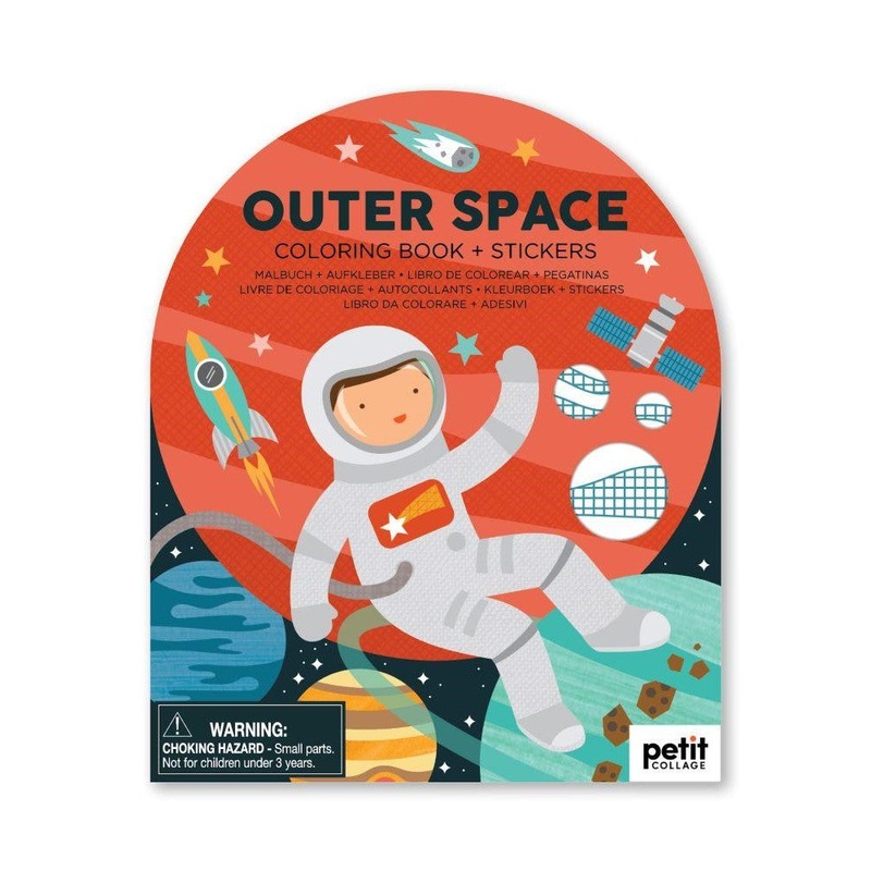 Coloring Book with Stickers – Outer Space