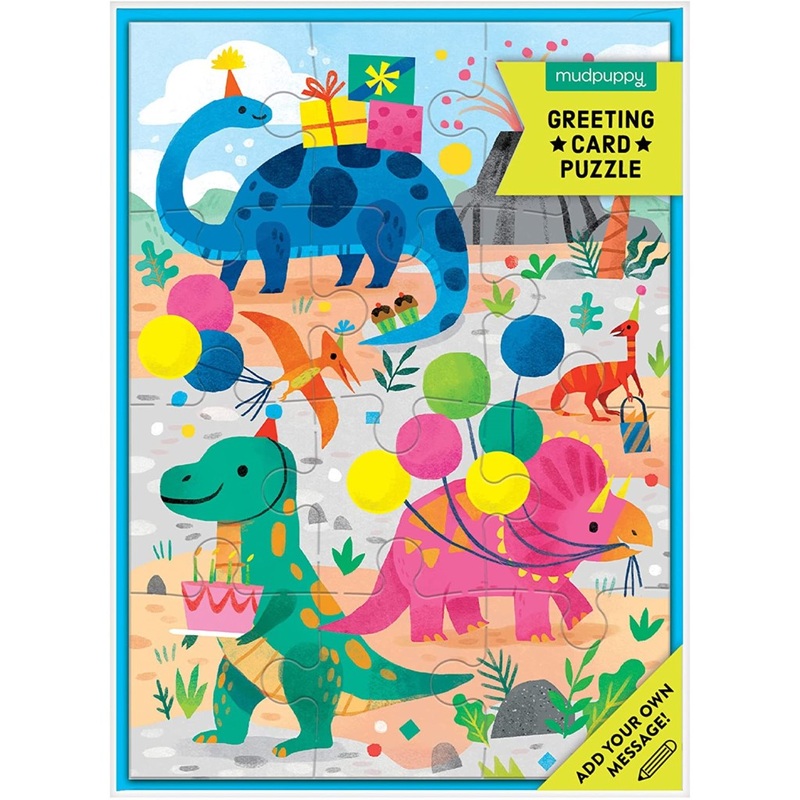 Greeting Card Puzzle – Dino Party