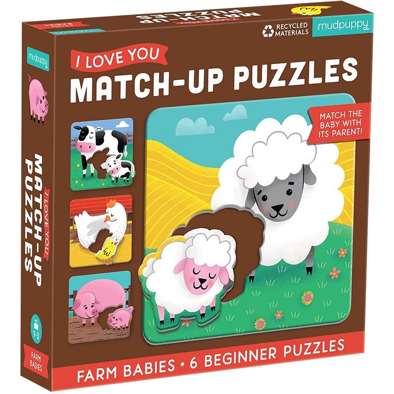 I Love You Match-Up Puzzles – Farm Babies
