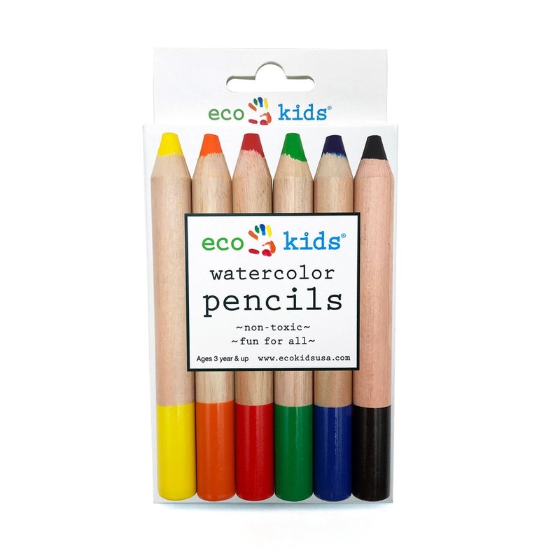 Jumbo Watercolor Pencils with Sharpener