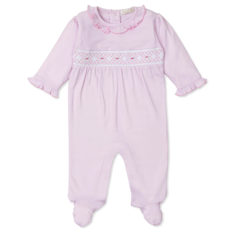 Kissy Kissy Hand Smocked Footie CLB Summer 24