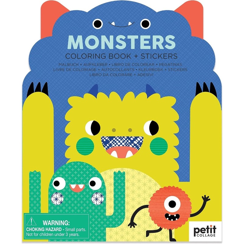 Coloring Book with Stickers – Monsters
