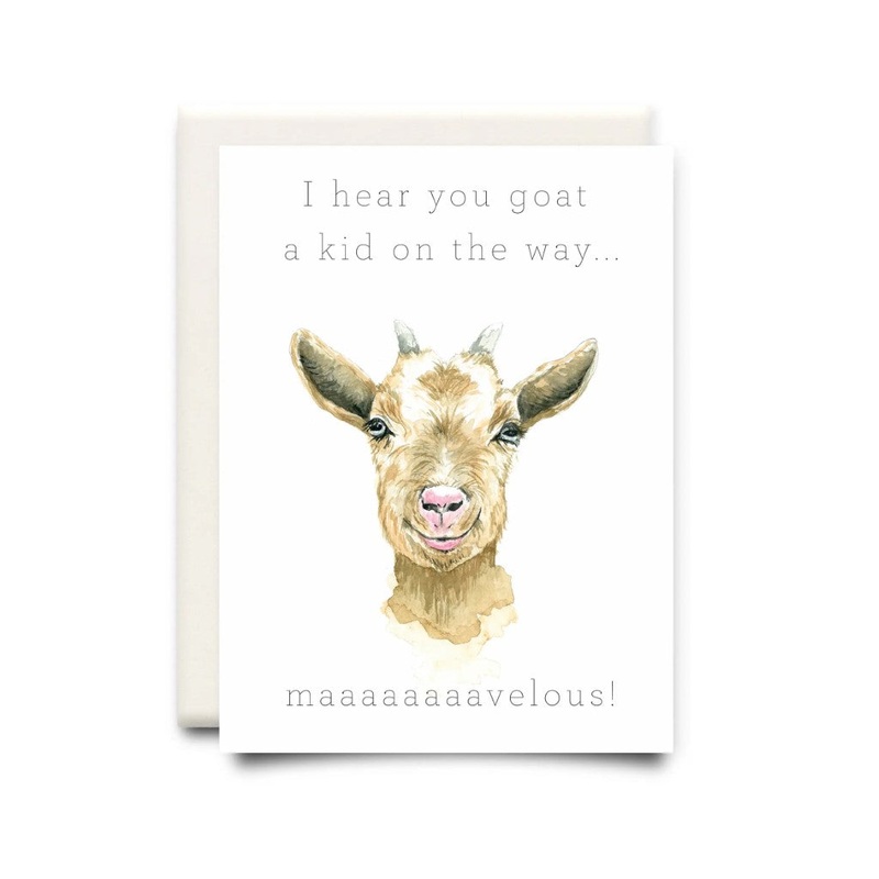 Kid on the Way New Baby Greeting Card