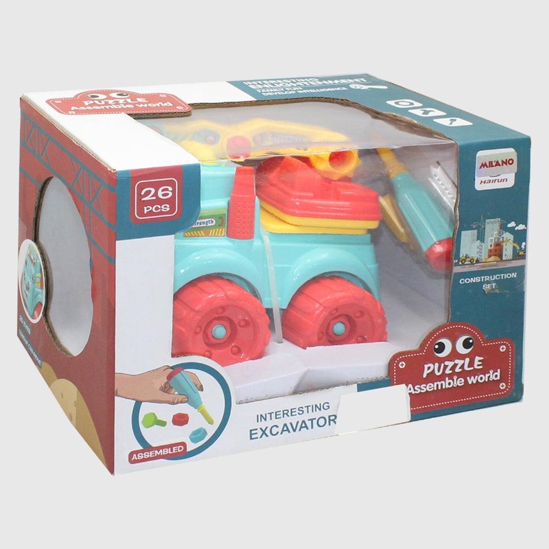 Puzzle Assemble World Interesting Excavator 26 Pcs