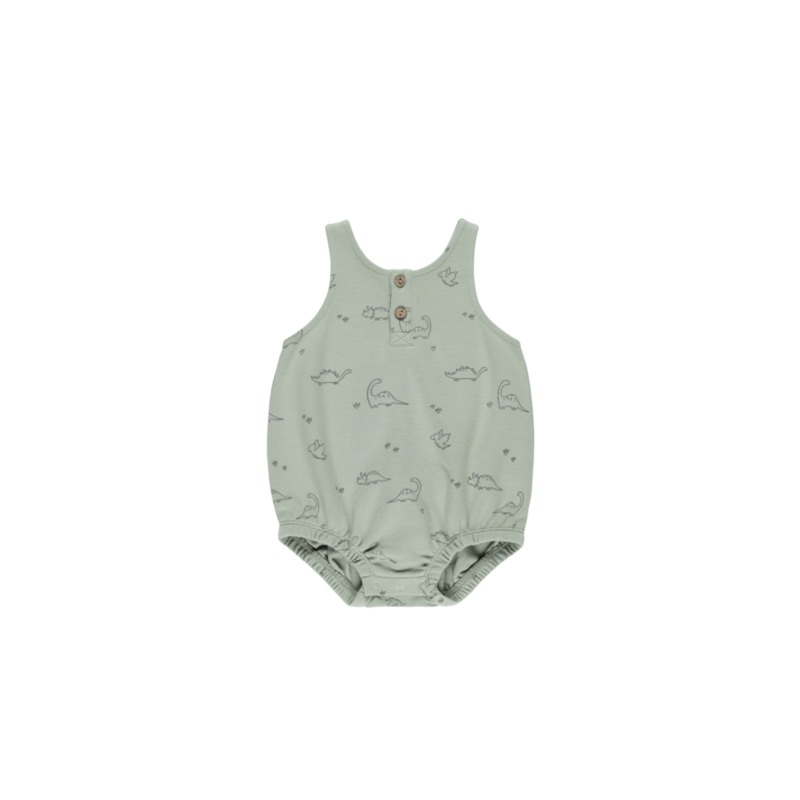 Quincy Mae Sleeveless Bubble Romper – Dino