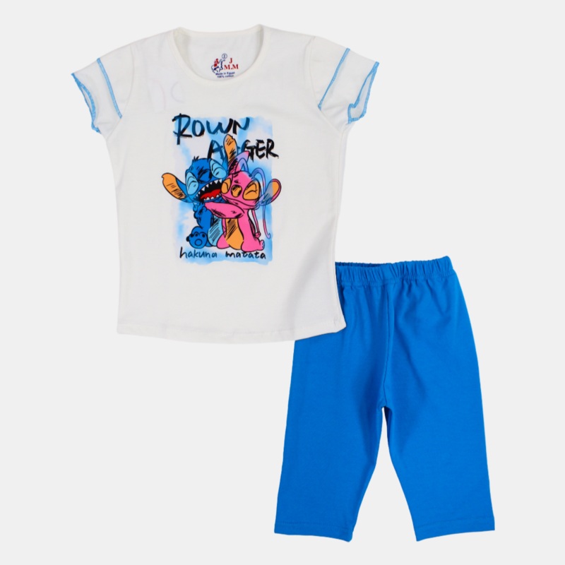 Lilo & Stitch Girls Cotton Pajama Set