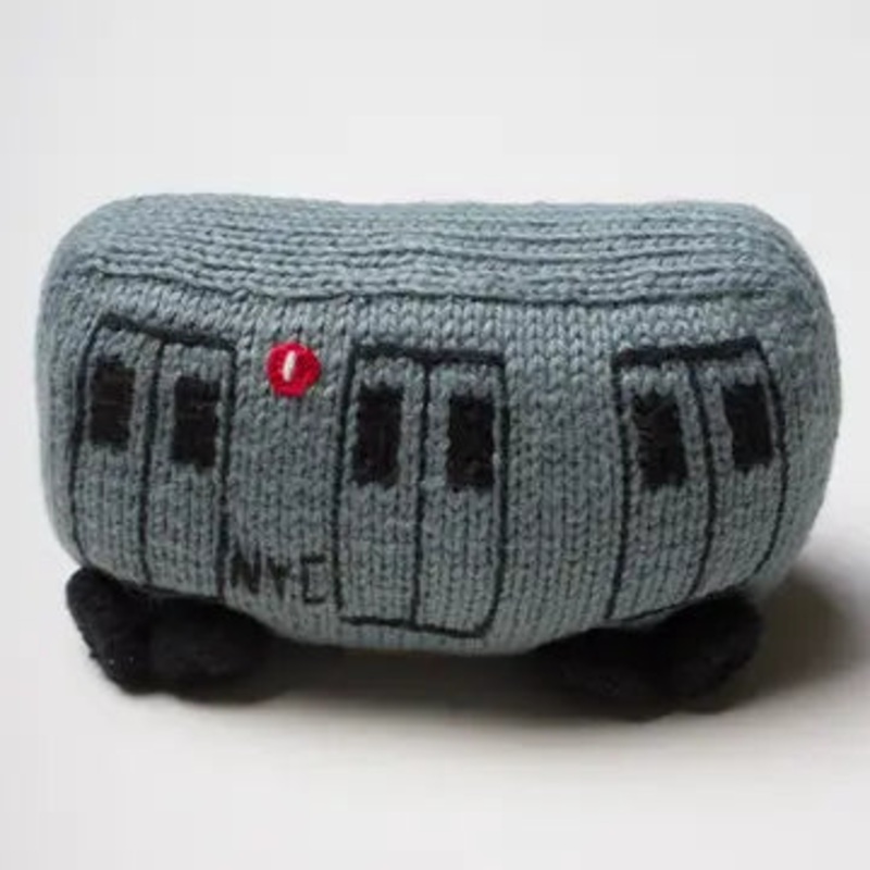 Organic Baby Toys – Newborn Rattles | Subway Train Car (Handmade)