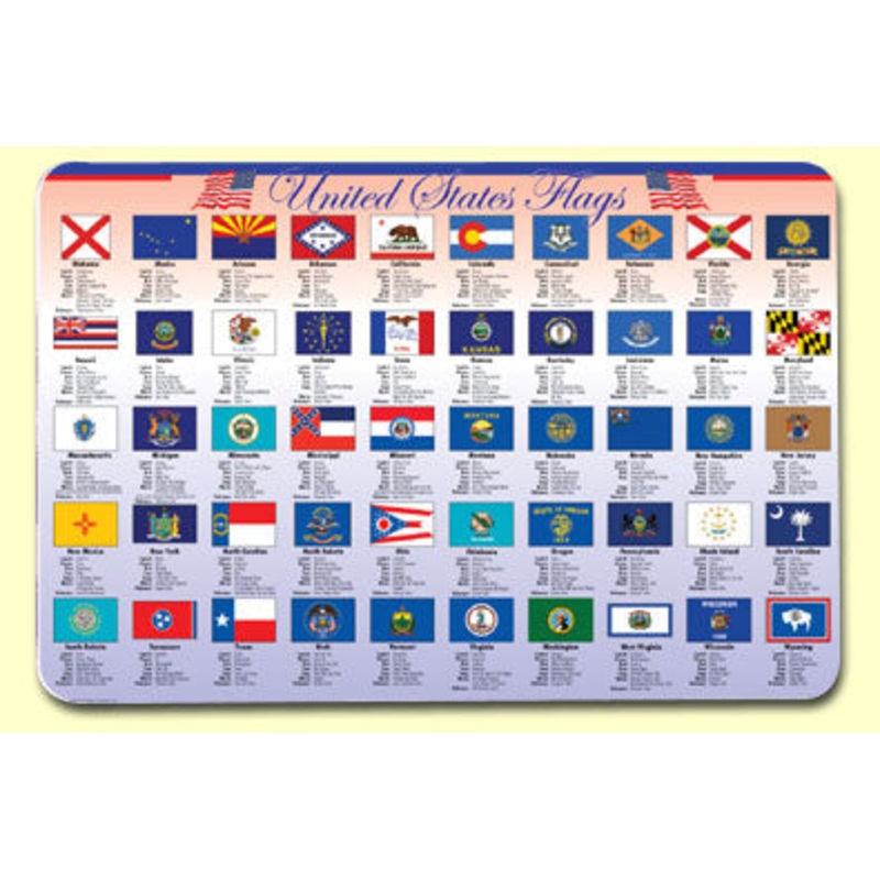 State Flags Laminated Placemat