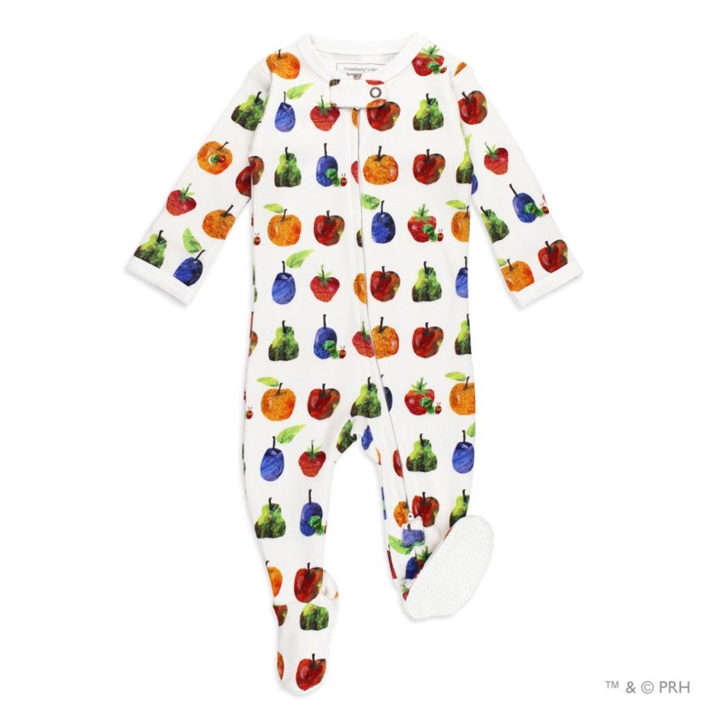 Very Hungry Caterpillar Organic 2-Way Zipper Footie – Fruit Preemie/Newborn