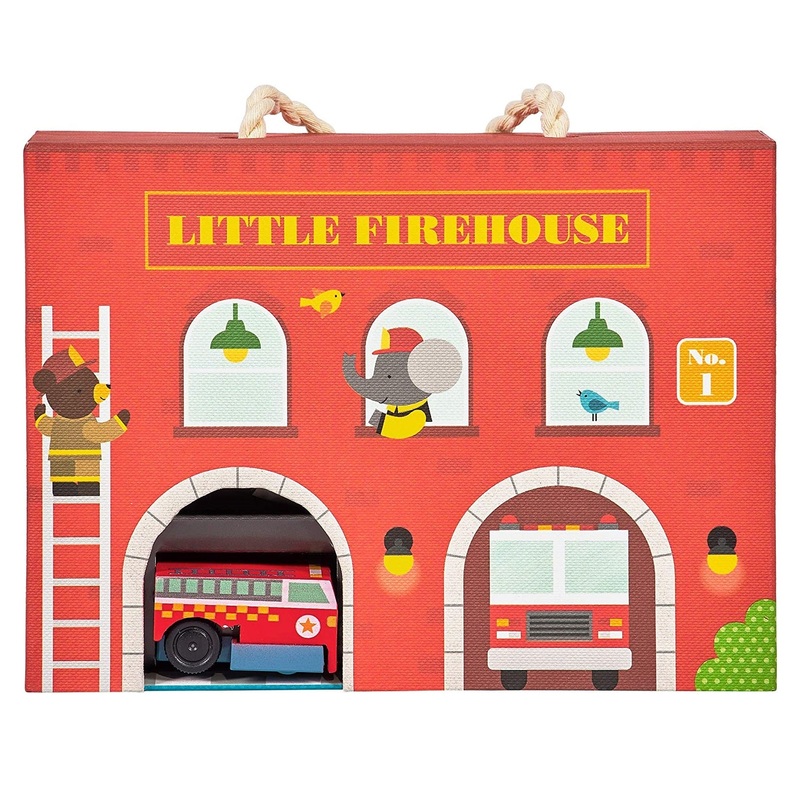 Wind Up & Go Play Set – Firehouse