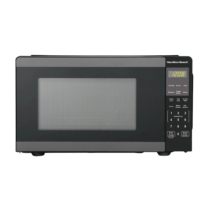 0.9 Cu Ft Countertop Microwave Oven – 900 Watts, Black Stainless Steel (See Description)
