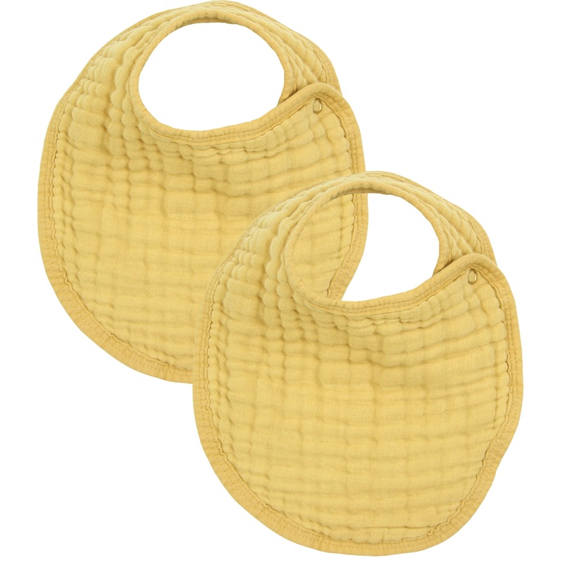 Cloud Muslin Bib 2 Pack – Honey