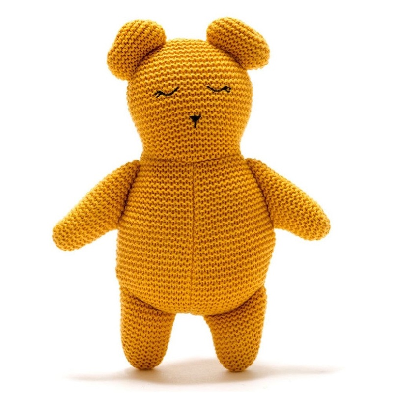 Isla the Organic Teddy Bear – Mustard