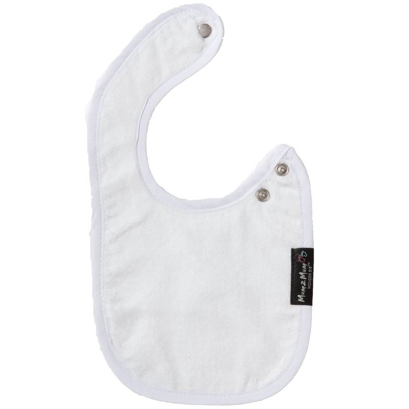 Mum 2 Mum Infant Wonder Bib – White