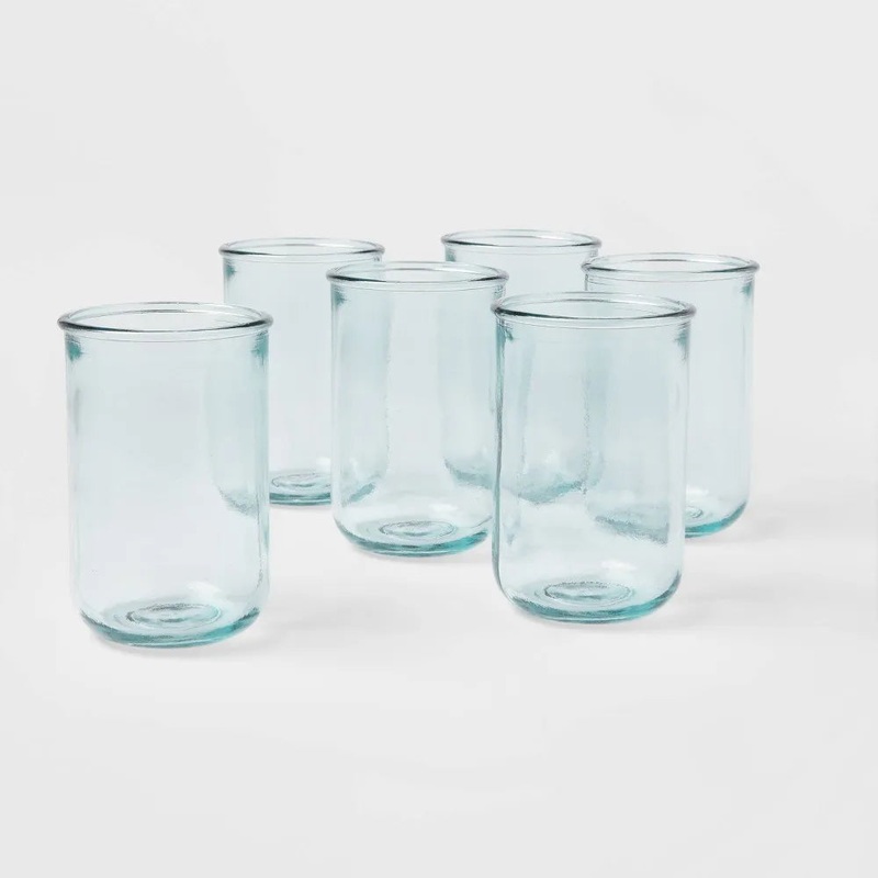 14oz 6pk Glass Potomac Tall Tumblers