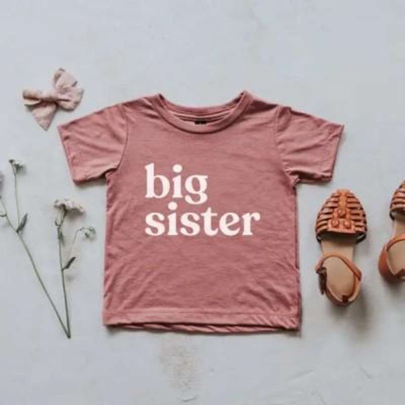 Big Sister Kids’ Tee 2 T Mauve