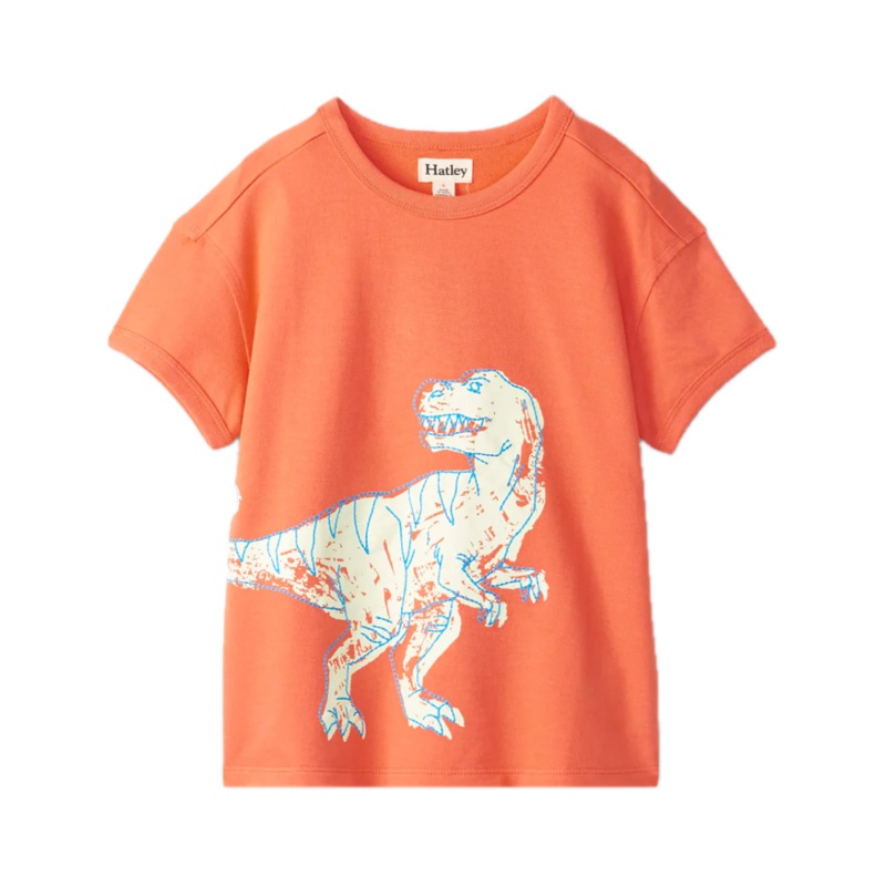 Hatley Dino Glow Ringer Tee
