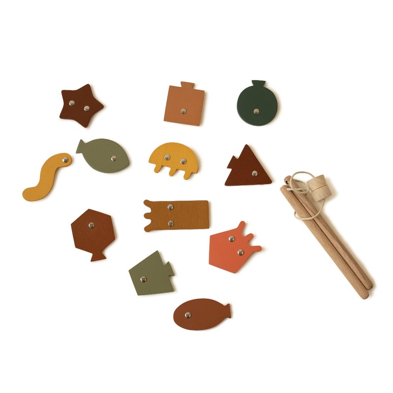 Magnetic Wooden Fishing Game