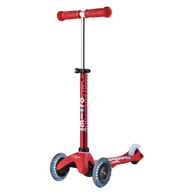 Mini Deluxe LED Scooter – Red