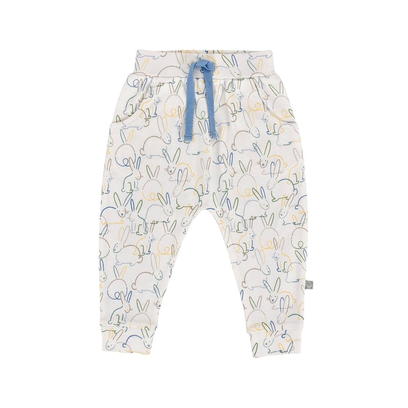 Organic Baby Lounge Pants – Bunnies 0-3 months