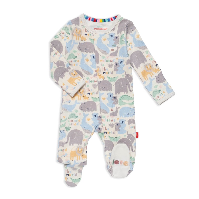Organic Cotton Magnetic Footie – Little Lovin’ Preemie