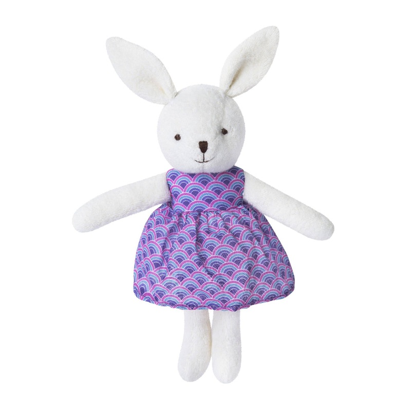 Organic Little Bunny Plush – White