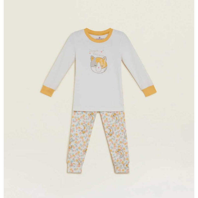 WARMIES CALICO CAT PJ SET