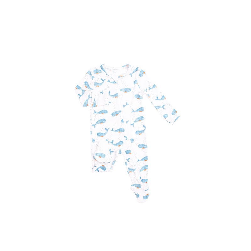 Angel Dear Cutey Whale Zipper Footie – 6-9 Months