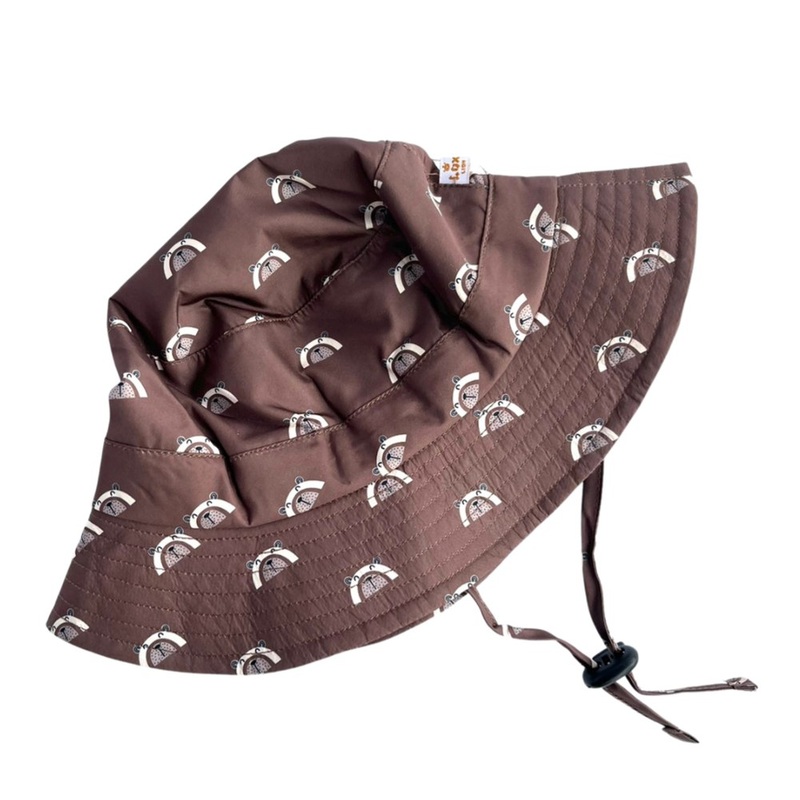Lox Lion Baskatong Baby Summer Bucket Hat – Bears (Small, 6-12 Months)