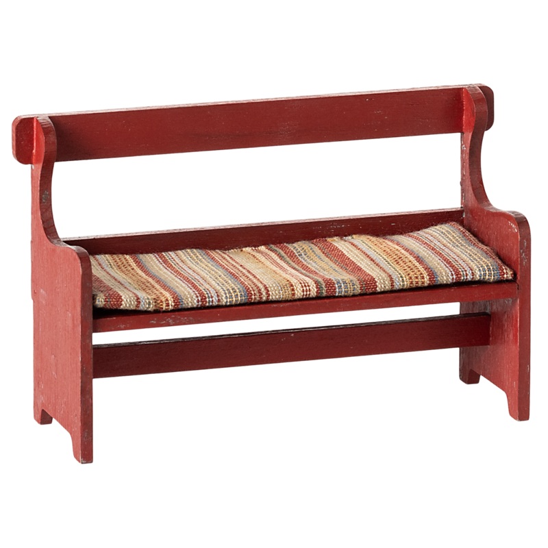 MAILEG BENCH, MOUSE- RED