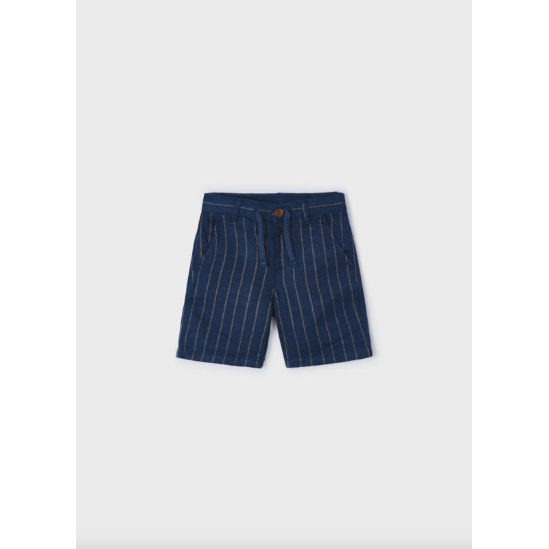 MAYORAL BOYS STRIPED LINEN SHORT