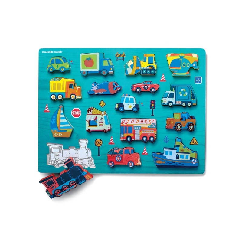 THINGS THAT GO 16PC WOODEN PUZZLE