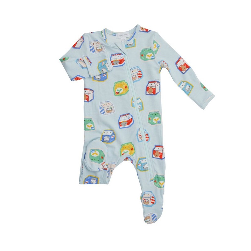 Angel Dear Millenial Milk Zipper Footie – 0-3 Months