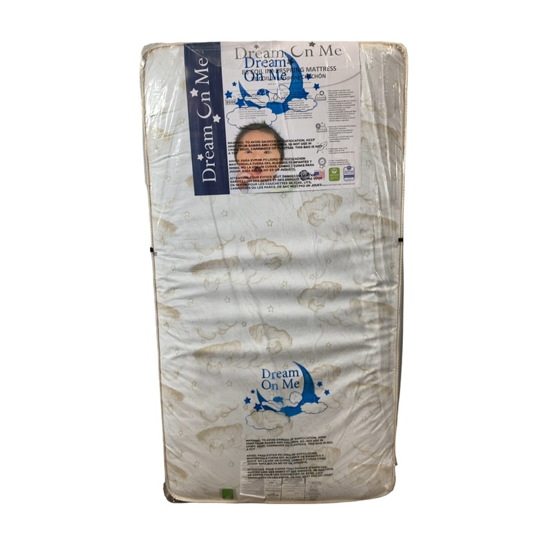 Dream On Me Twilight 5 2-in-1 Breathable Spring Coil Crib and Toddler Bed Mattress Firm