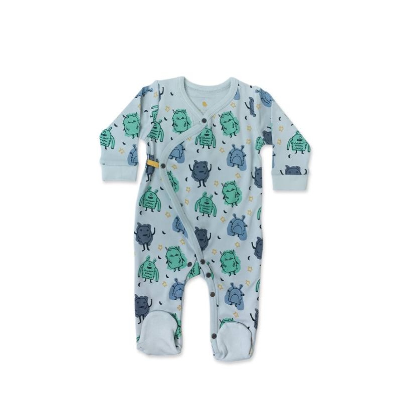 Finn + Emma Monsters Footie in 3-6 Months