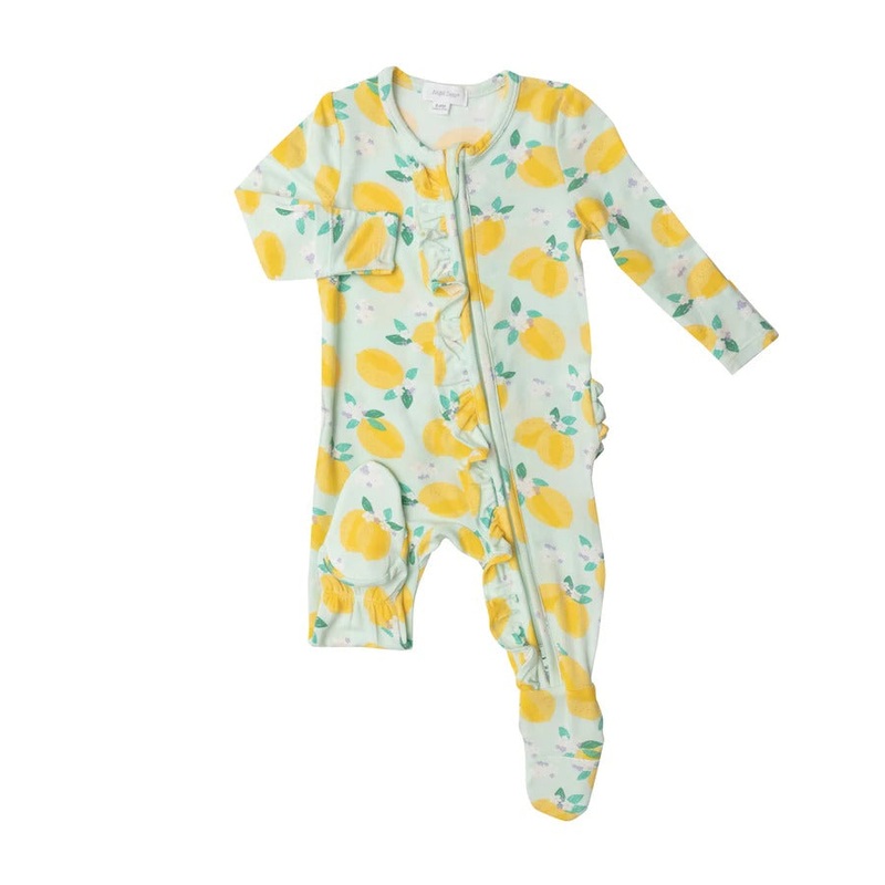Lemons 2 Way Zipper Footie