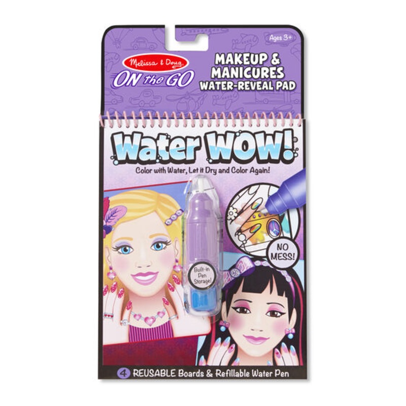 Melissa & Doug  – Water Wow! Makeup & Manicures – On the Go Travel Activity