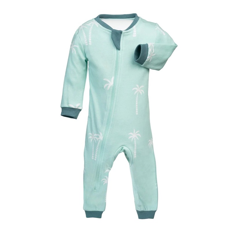 Zippy Jamz Organic Cotton Footless Sleeper – Palm Breeze (9-12 Months)