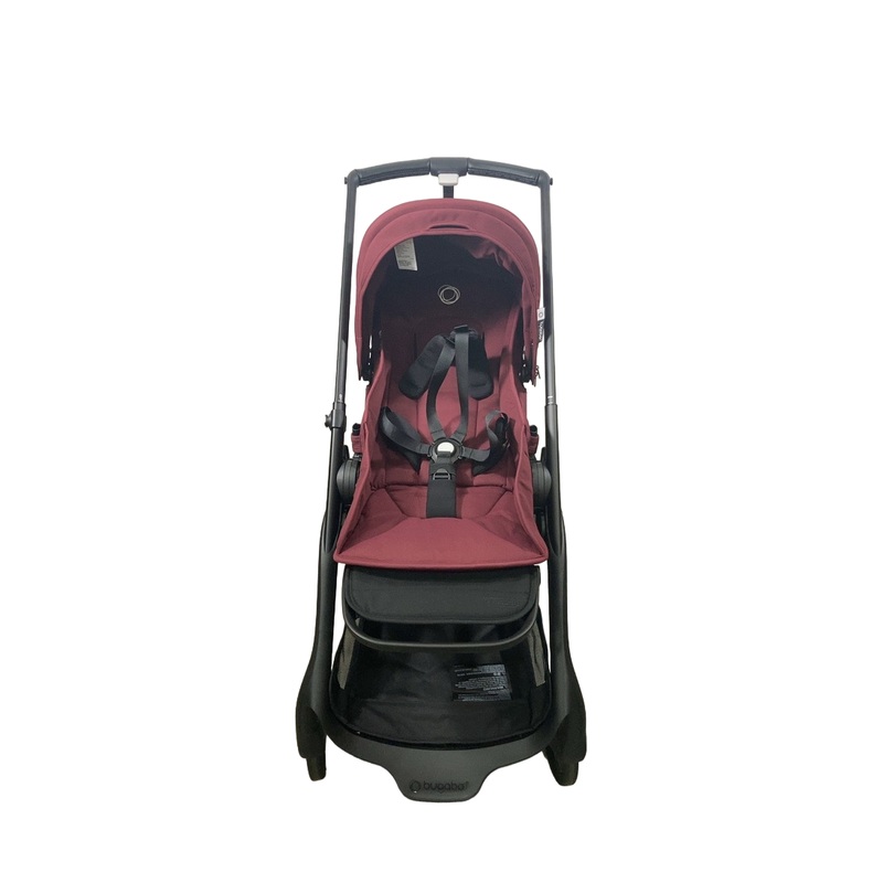 Bugaboo Dragonfly Stroller, 2024, Black, Dark Cherry, Dark Cherry