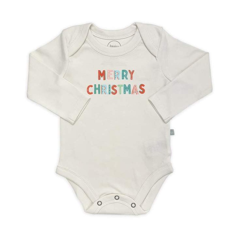 Finn + Emma Long Sleeve Merry Christmas Bodysuit – 6-9 Months