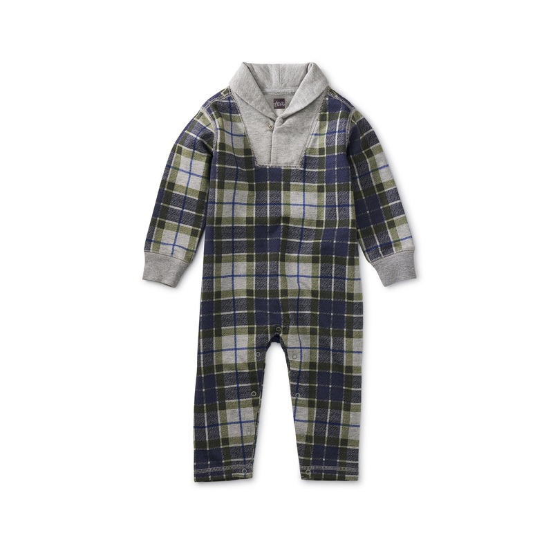 SHAWL COLLAR BABY  ROMPER