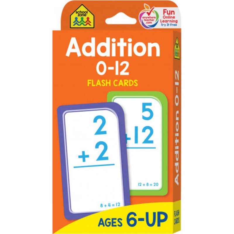 Addition 0-12 – Flash Cards