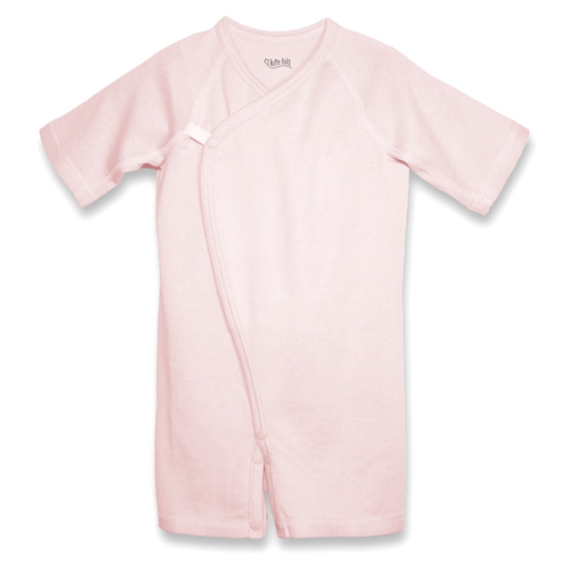 KITE HILL CLOTHING – PINK KIMONO ONESIE
