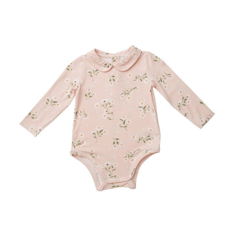 PRETTY DAISIES PETER PAN COLLAR BODYSUIT