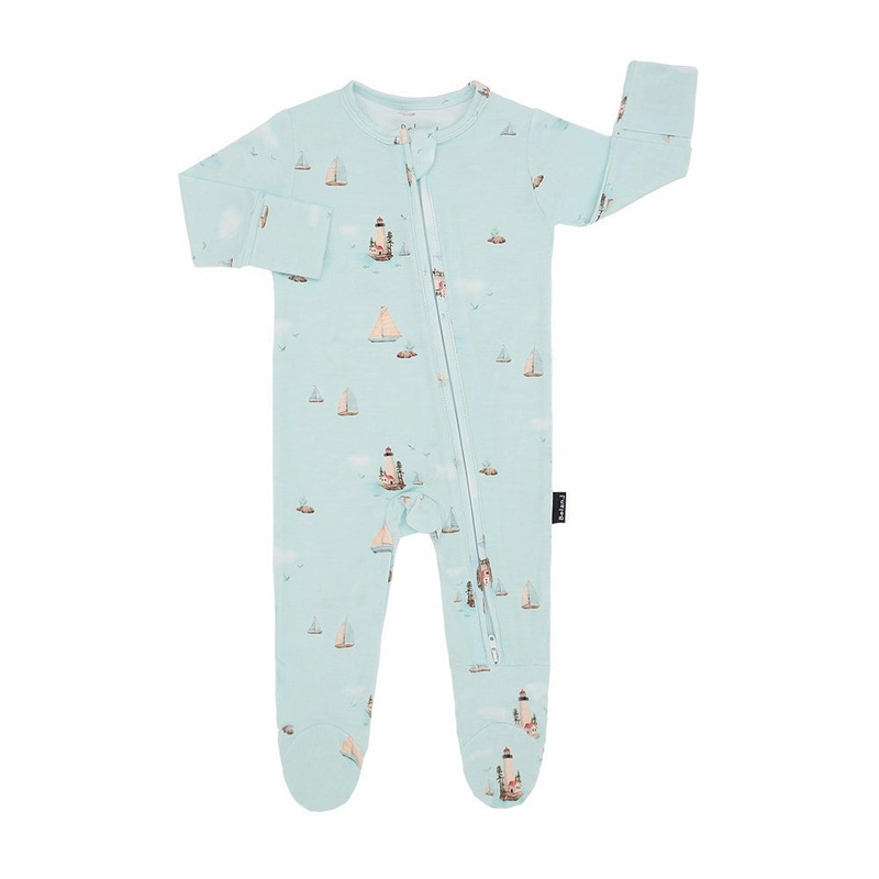 Footed Zipper Sleeper – Light House