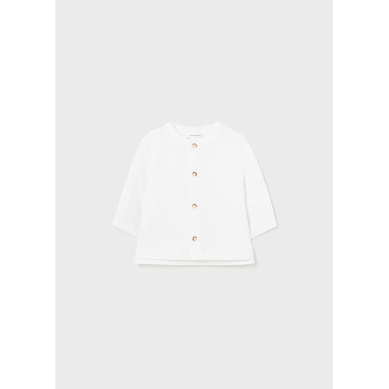 MAYORAL BOYS LINEN SHIRT WITH MANDARIN COLLAR