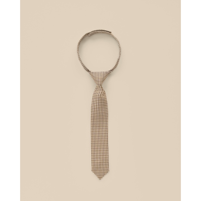 NORALEE SKINNY TIE GOLDEN HOUNDSTOOTH