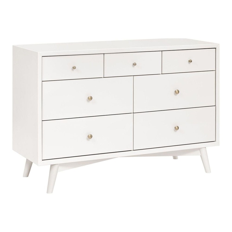 Babyletto Palma 7-Drawer Double Dresser – Warm White