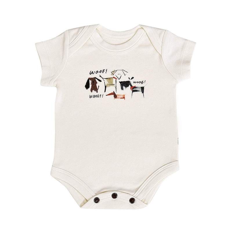 Finn & Emma Woof Bodysuit – 3-6 Months